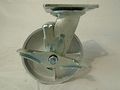 6 X 2 Swivel Caster Heavy Duty Semi-steel Iron Wheel With Brake 1200 Lbs Tool Box 
