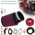 Weiyingsi High Performance Upgraded 62mm Air Filter Adapter Intake And Spark Plug Kit For Predator 212cc 6 5hp Baja Mb165 Mb200 