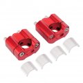 Motorcycle Handlebar Risers 2pcs Universal Riser Clamp Handle Bar Rising Tool For Atv Bike 7 8 Inch 22mm Or 1 28mm Red