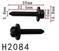 Autobahn88 Bumper Fender Trunk U-clip For Self Tapping Screw 6mm Hole Compatible With Audi Vw Volkswagen Universal Use Pack Of