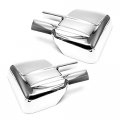 Sizver Chrome Door Towing Mirror Covers For 1999-2006 Gmc Sierra 3500hd -no Turn Signal Cutout-see Pics To Confirm 