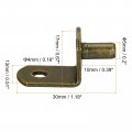 Uxcell Shelf Support Pegs 25pcs 5mm 1 5 L-shaped Bracket Pin With Hole For Furniture Cabinet Closet Shelves Supplies Bronze