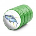 Tuna Fishing 2 Valve Stem Caps For Tire Rim Wheel Aluminum Green