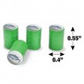 Tuna Fishing 2 Valve Stem Caps For Tire Rim Wheel Aluminum Green