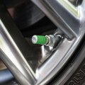 Tuna Fishing 2 Valve Stem Caps For Tire Rim Wheel Aluminum Green