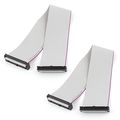 Uxcell 2 Pieces Fc34p Idc Socket Extension Flat Ribbon Cable 34pin 30 Cm Length