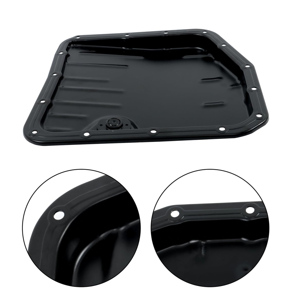 Transmission Oil Pan Sump With Drain Plug 15 Bolt Hole For Corolla L4 1 6l 1989 2002 Camry Celica Tercel Replacement 35106