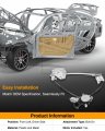 A-premium Electric Power Window Regulator With Motor Compatible Mazda Mx-5 Miata 2006-2015 Convertible Front Driver Side