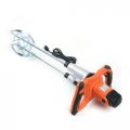 Kinhall Electric Concrete Mixer 1800w Portable Cement Plaster Grout Coated Thin Mortar Bit Mixing Tool Adjustable Handheld