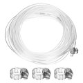 Pvc Clear Vinyl Tubing 0 16 Id 24 Od 4 Ft Length Tube Drain Hose Water Pump Irrigation Pipe Plastic With Clamps For Oil