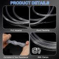 Pvc Clear Vinyl Tubing 0 16 Id 24 Od 4 Ft Length Tube Drain Hose Water Pump Irrigation Pipe Plastic With Clamps For Oil