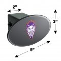 Northwestern State University Secondary Oval Tow Trailer Hitch Cover Plug Insert