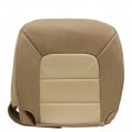 2005 2006 Expedition Eddie Bauer Passenger Bottom Leather Seat Cover 2-tone Tan 