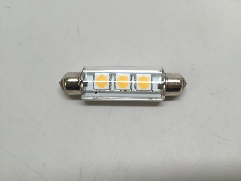 2 Pcs Marine Auto Rv Trailer Bus Vehicle Led Bulb Festoon Type Warm White Light