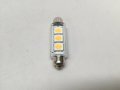 2 Pcs Marine Auto Rv Trailer Bus Vehicle Led Bulb Festoon Type Warm White Light