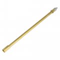 X Autohaux 2pcs 200mm 7 87 Long Brass Auto Tire Valve Extension Adaptor Air Tyre Stem Extender Inflation Stright Bore For Car