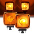 Hecasa Pair Turn Signal Lights For 1990-2009 Chevy Chevrolet Kodiak Gmc Topkick C Truck Replacement 15148648 Side Marker Light 