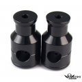 Httmt Hbs011-bk- Smooth Black Straight 2 Rise 1 25mm Mount Handlebar Risers Compatible With Most Motorcycle