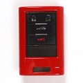 Aotumcer Key Fob Cover For Corvette C7 Remote Shell Case C6 Abs Soft Silicone Smart Sport Red