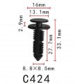 Autobahn88 Back Panel Clip Compatible With Ford Oem 387182s Pack Of 20