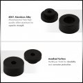 Ajp Distributors Solid Aluminum Rear Differential Diff Mounts Support Bushings Kit Black Compatible Replacement For 240sx S13