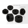 Ajp Distributors Solid Aluminum Rear Differential Diff Mounts Support Bushings Kit Black Compatible Replacement For 240sx S13