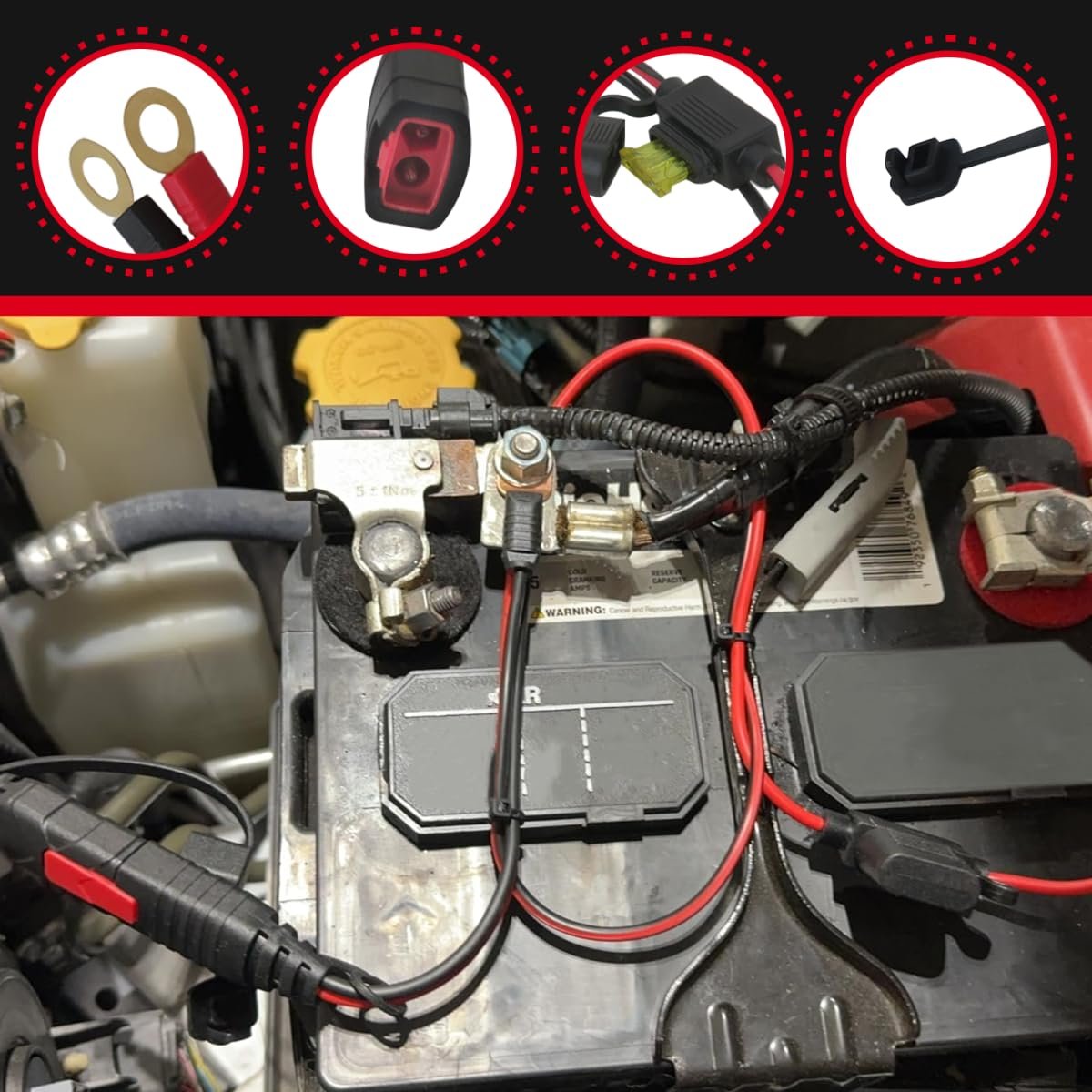 Wire Harness For Noco R Gc008 X-connect M10 3 8in Xl Eyelet Terminal Connector