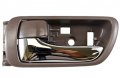 Pt Auto Warehouse To-2469mb-lh Inside Interior Inner Door Handle Brown Housing With Chrome Lever Driver Side 