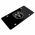 Ipick Image Ram Head Logo Matt-look Laser Mark Black Acrylic License Plate For Ram1500 Ram2500 Ram3500