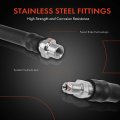 A-premium Rear Driver Or Passenger Brake Hydraulic Hose Compatible With Select Bmw Models F25 X3 2011-2017 F26 X4 2015-2018