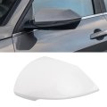 Car Rearview Mirror Covers Side Cover Cap Unpainted White Wing Weather Replacement For 2021 To 2023 Left