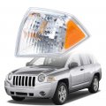 Astra Depot Front Corner Turn Signal Marker Parking Light Cover Lens Left Driver Side Compatible With 07-10 Jeep Compass