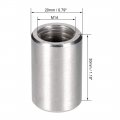 Uxcell Round Connector Nuts M14x30mm Height Sleeve Rod Bar Stud Nut Stainless Steel 304 Pack Of 5