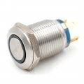 Baomain Blue Led Light 3v 12mm Stainless Steel Momentary Push Button Switch 