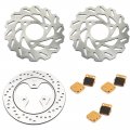 Sfriding Atv Front Rear Brake Discs Rotors Pads Kit For Honda Trx 300 Ex 1993-2008