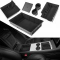 2023 Upgraded 5pcs Model Y Cup Holder Center Console Under Seat Organizer Tray Hidden Armrest Storage Box 