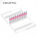 Uxcell Pcb Drill Bits 0 25mm Tungsten Carbide Rotary Tool Jewelry Cnc Engraving Print Circuit Board Micro 1 8 Inch Shank 2 Set