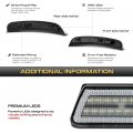 Vipmotoz Front Rear White Led Strip Side Marker Light Fender Parking Lamp Replacement For 2015-2023 Compatible With Dodge