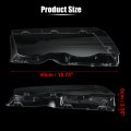 X Autohaux 1 Pair Car Front Headlight Headlamp Lense Clear Lens Cover Cap Pc Shell For Bmw E46 1998-2001 4 Door 63126902753