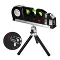 Qooltek Laser Level Line Measure 8ft Tape Ruler Adjusted Standard And Metric Rulers With Metal Tripod Standblack 