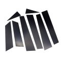 Secosautoparts 8pcs Glossy Black Window Pillar Posts Door Trim Anti Scratch Molding Cover Set Compatible With Nissan Altima