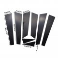 Glossy Black Window Pillar Posts Door Trim Cover Set For Nissan Altima 2013 2014 2015 2016 2017 2018 8 Piece Piano Anti Scratch