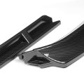 Auto Dynasty 3pcs Car Front Bumper Lip Spoiler Wing Body Kit Compatible With Audi Vw Golf 14-17 Carbon Fiber Look
