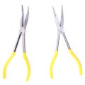 Long Nose Pliers Set 11 Inch 45 Degree Angle For Work Carbon Steel Grip Hand Tool
