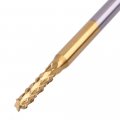 10 Pcs Titanium Coated 3 175mm 1 8 Shank 2 5mm Dia Engraving Bits Roughing Cutter Cnc Threading Milling Bit