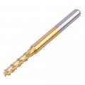 10 Pcs Titanium Coated 3 175mm 1 8 Shank 2 5mm Dia Engraving Bits Roughing Cutter Cnc Threading Milling Bit