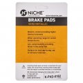 Niche Brake Pad Set For Yamaha Yz125 Yz250f Yz250x Yz450f 5xc-w0045-00-00 Front Semi-metallic 2 Pack