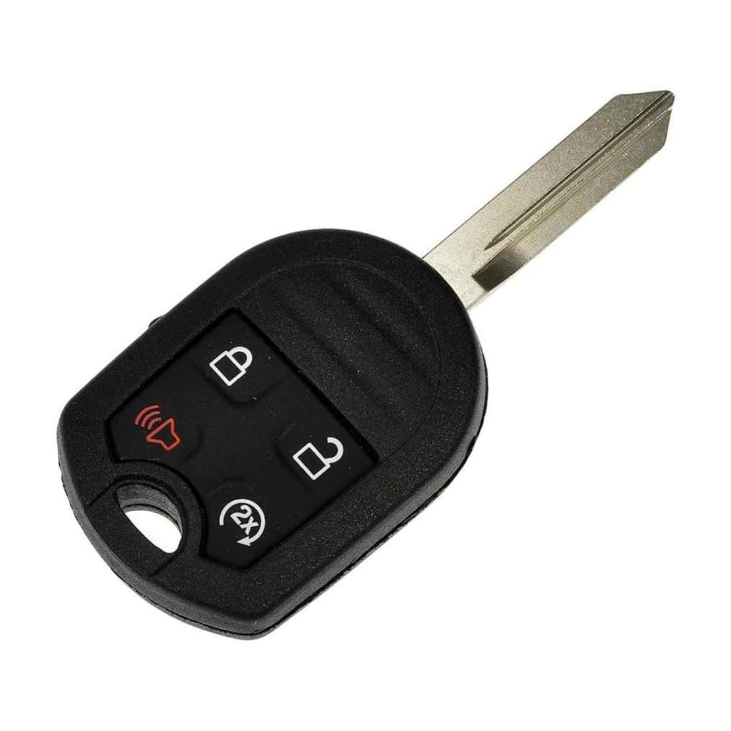 Keyless Entry Transmitter Cover Ford Explorer 2011 To 2017 Black Plastic And Rubber 4 Button Shell Replacement For 164-r8067