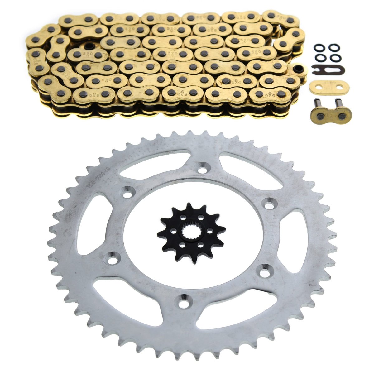 Fits Honda Cr125r 125 R Gold O Ring Chain And Sprocket 12 50 116l