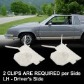 G-plus Lower Fender Retaining Clip Chrome Molding Trim Compatible With 1981-88 Cutlass 4pcs Mounting Retainer Kit Gm 22510423